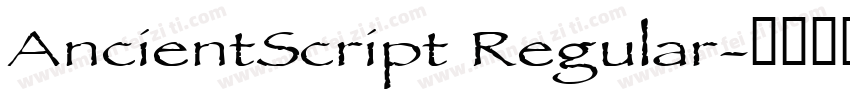 AncientScript Regular字体转换